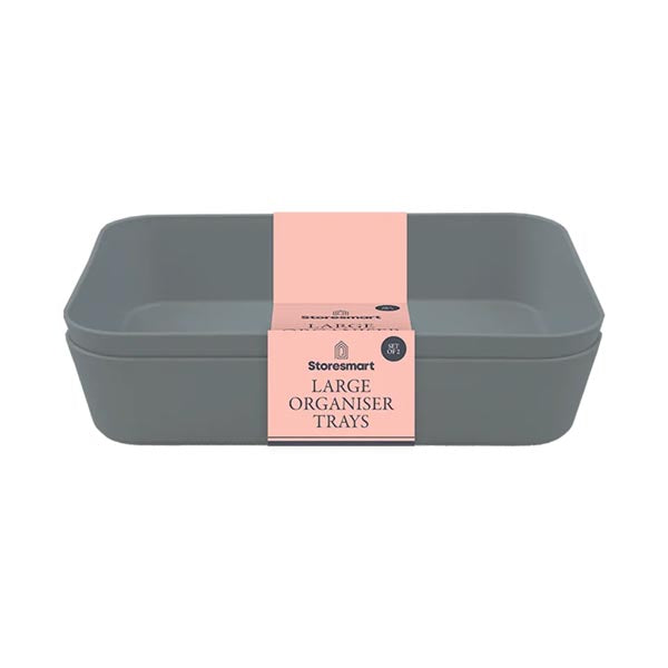 Storesmart Large Organiser Trays 2 Pack