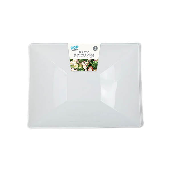 Pop Party Plastic Serving Bowl 3 Pack