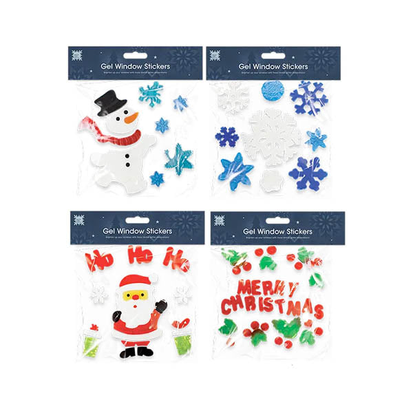 Christmas Gel Window Stickers