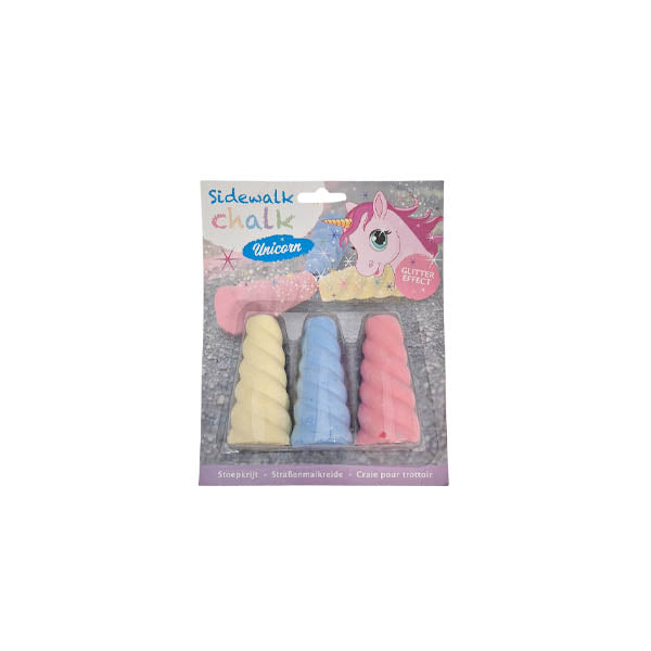 Sidewalk Chalk Unicorn Glitter Effect