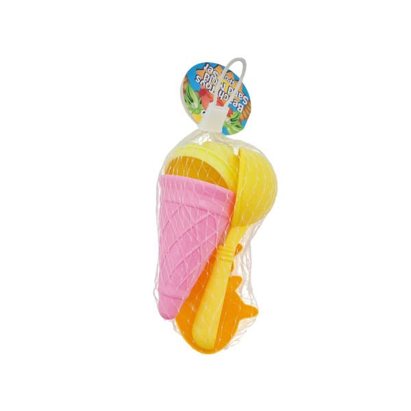 Beach Toys And Sand Mold Set 4 Piece assorted - EuroGiant
