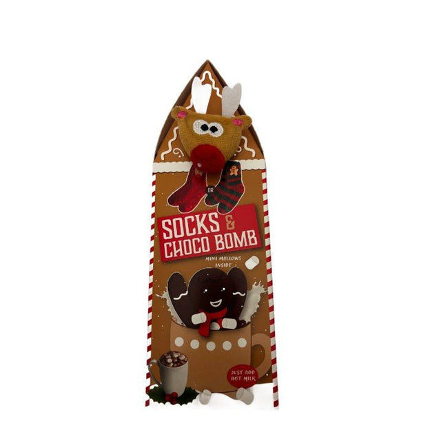 Beckys Socks & Choco Bomb House 40g - EuroGiant