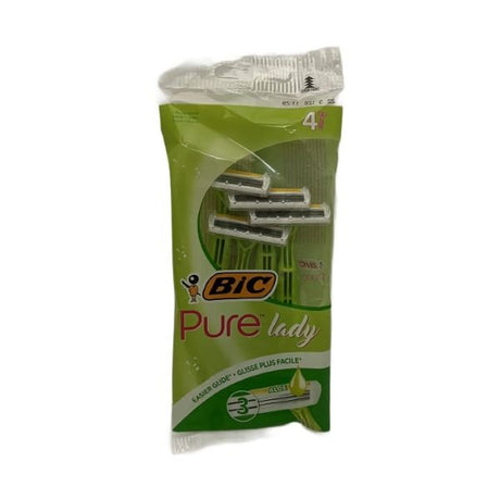 Bic Pure Lady Razor Wit Aloe 4 Pack - EuroGiant