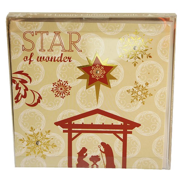 Christmas Cards 12 Pk Rel. (REL A) - EuroGiant