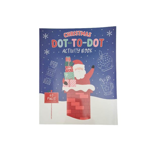 Christmas Dot To Dot Activity Book 60 Pa - EuroGiant