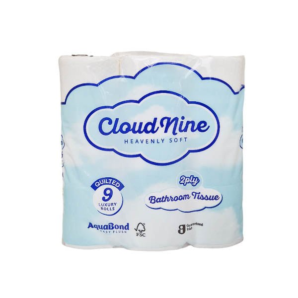 Cloud Nine Bathroom Tissue 9 Pack - EuroGiant