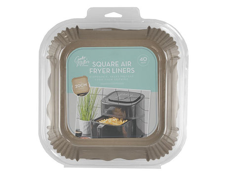C&m Square Air Fryer Liner 20cm 40 Pack - EuroGiant
