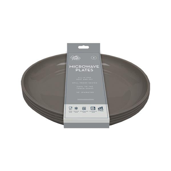 Cooke & Miller Microwave Plates 4 Pack - EuroGiant