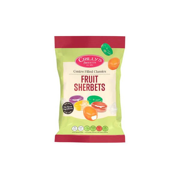 Crillys Fruit Sherbets 100g - EuroGiant