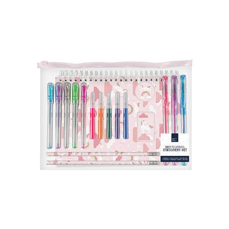 GIRLS BACK TO SCHOOL STATIONERY SET 18 Pack - EuroGiant