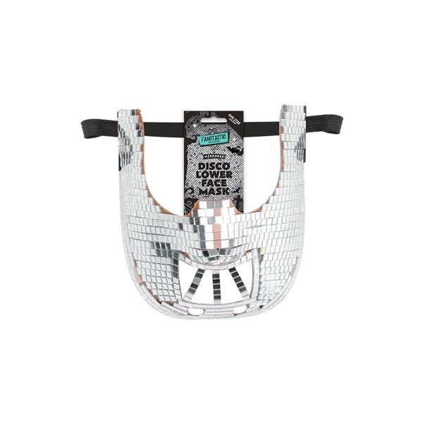 Halloween Disco Mirrored Lower Face Mask - EuroGiant