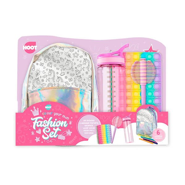 Hoot Colour Your Own Fashion Set - EuroGiant