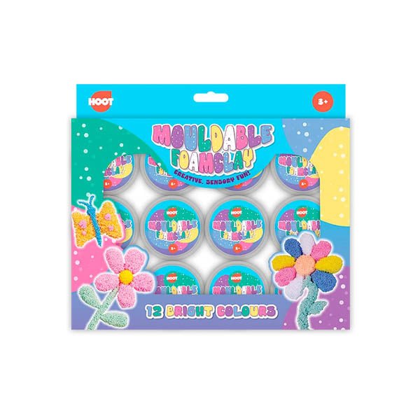 Hoot Mouldable Foam Clay 12 Pack - EuroGiant