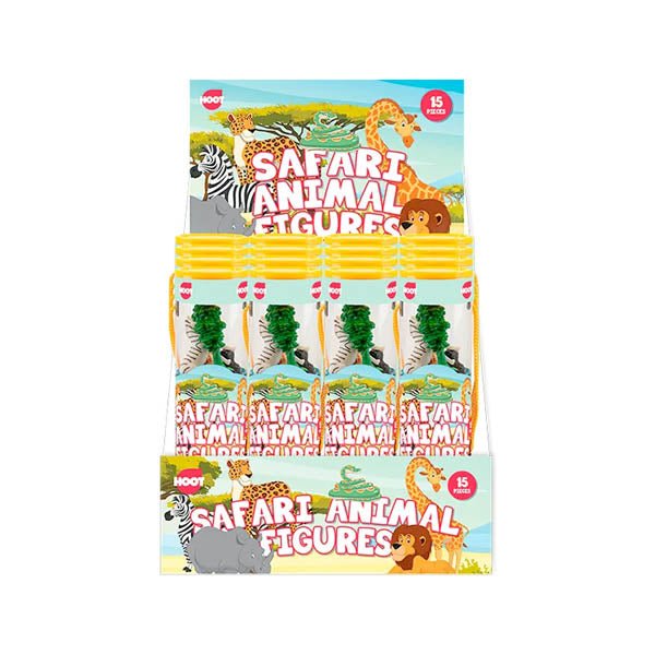 Hoot Safari Animal Figures 15 Pack - EuroGiant