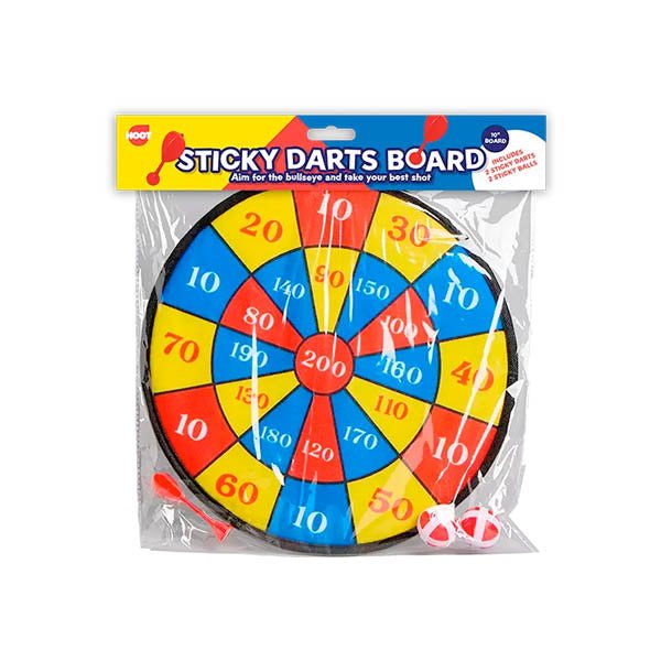 Hoot Sticky Darts Board 10 Inch - EuroGiant