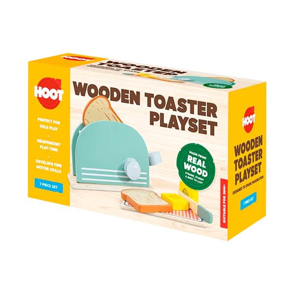 Hoot Wooden Toaster Play Set - EuroGiant