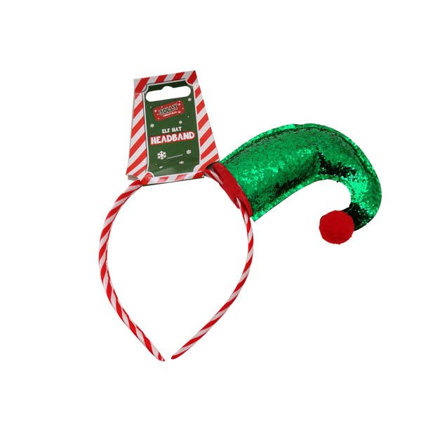 Jolly Sequin Elf Hat Headband - EuroGiant