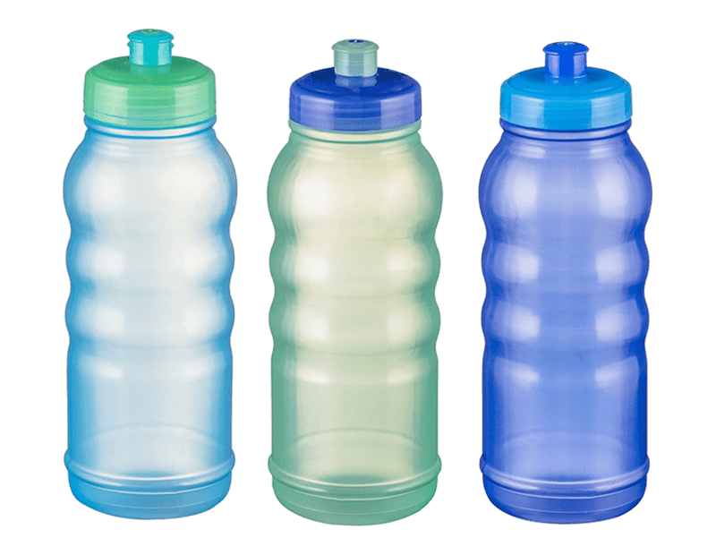 Kids Pull Top Sports Bottle 550ml 3 Pack - EuroGiant