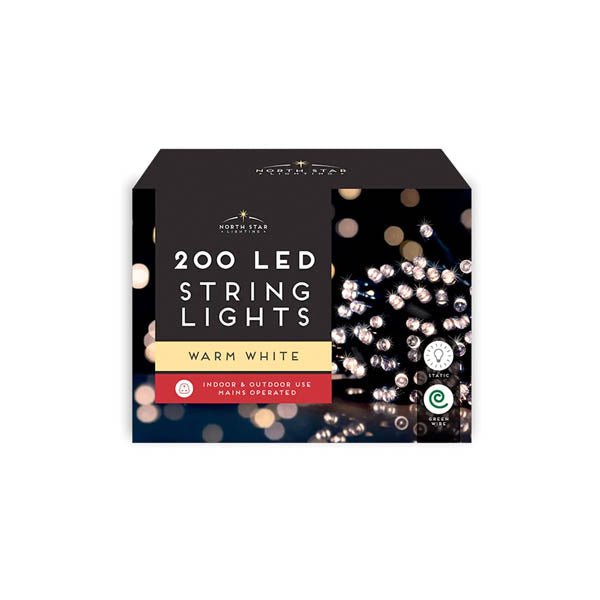 North Star 200 String Lights M/o Warm - EuroGiant