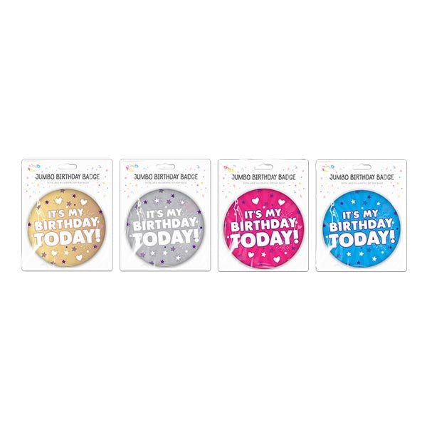 Pop Party Extra Large Birthday Badge - EuroGiant