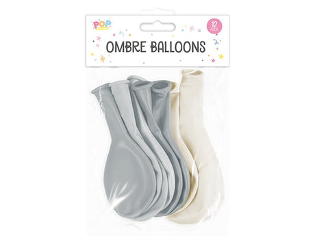 Pop Party Ombre Balloons 12 Pack - EuroGiant