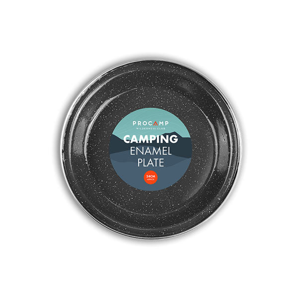 Procamp Camping Enamel Plate 24cm - EuroGiant