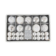 Silver Luxury Tree Decorations 50 Pack - EuroGiant