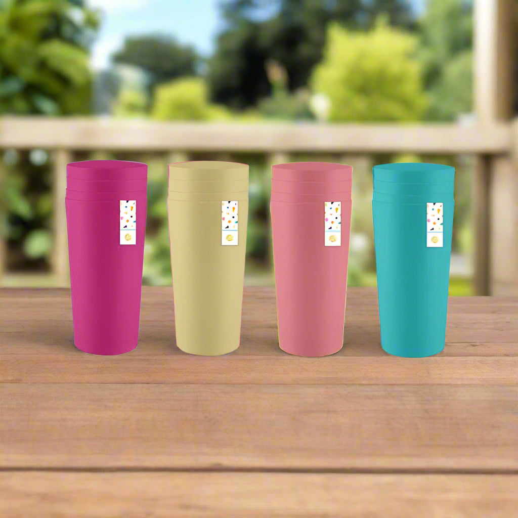 Summer Days Soft Touch Cups 4 Pack - EuroGiant