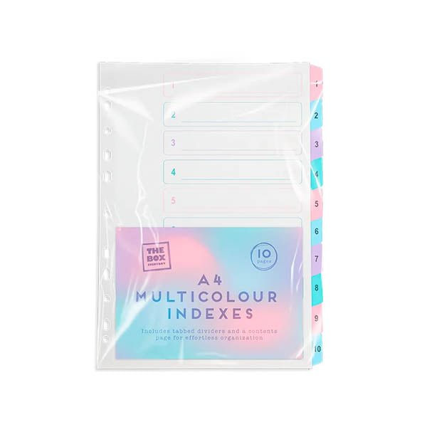 The Box Everyday A4 Multicolour Indexes - EuroGiant
