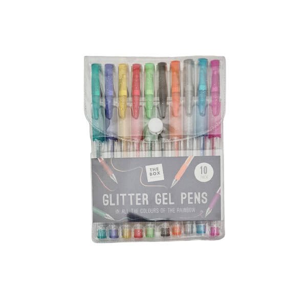 The Box Everyday Glitter Gel Pens 10 Pk - EuroGiant