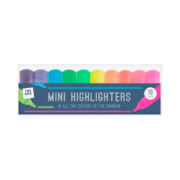 The Box Everyday Mini Highlighters 10 Pk - EuroGiant