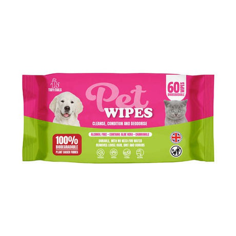 Tidy Tails Pet Wipes 60 Pack - EuroGiant