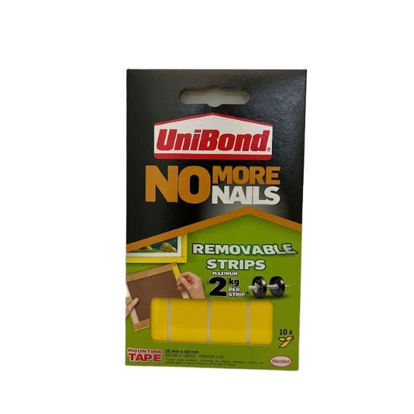 Unibond No More Nails Removable Strips - EuroGiant