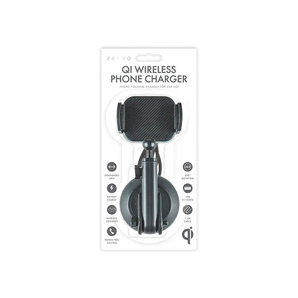 Zenso Qi Wireless Car Phone Charger Hold - EuroGiant