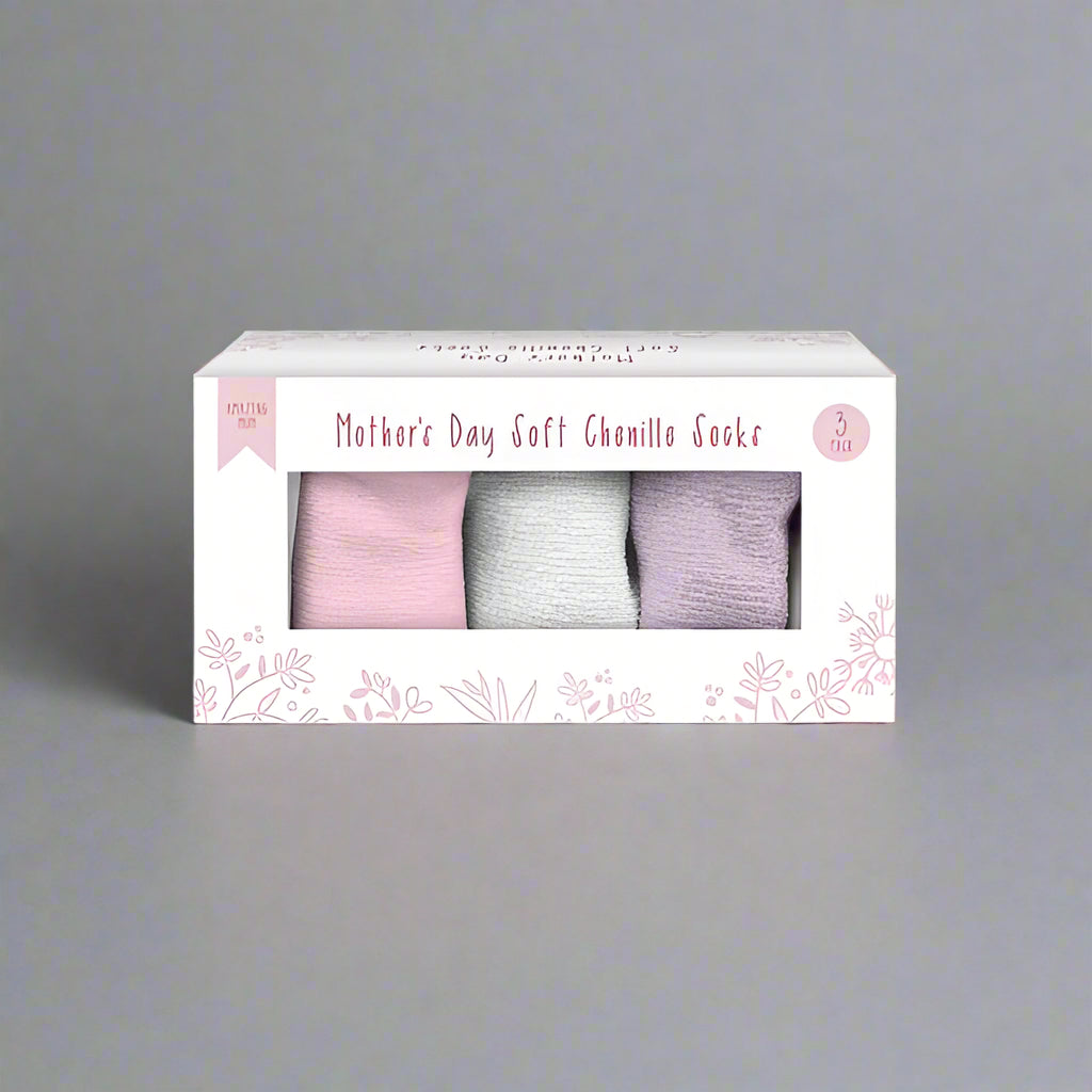 Amazing Mum Soft Chenille Socks 3 Pack - EuroGiant