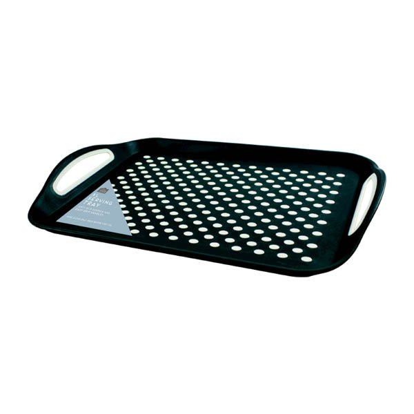 Anti Slip Serving Tray Black Extra Large - EuroGiant