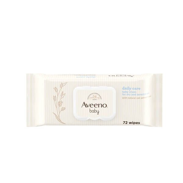 Aveeno Baby Wipes Dry & Sensitive 72s - EuroGiant