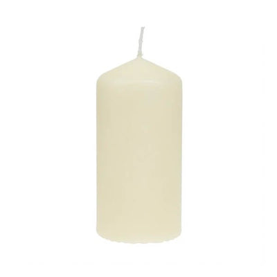 Bispol Pillar Candle Ivory 15cm - EuroGiant