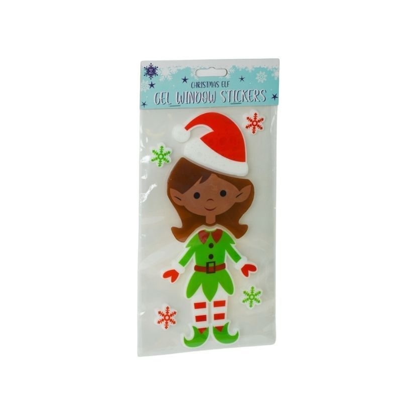 Christmas Elf Gel Window Stickers - EuroGiant