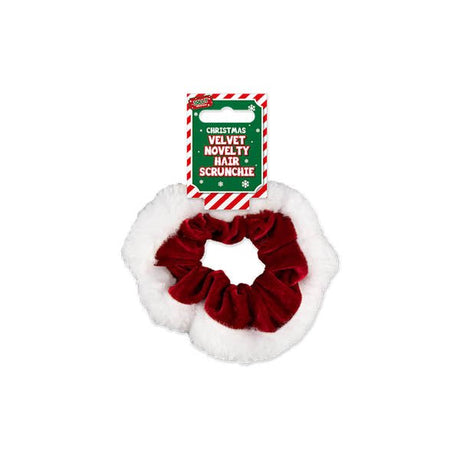 Christmas Velvet Novelty Hair Scrunchie - EuroGiant