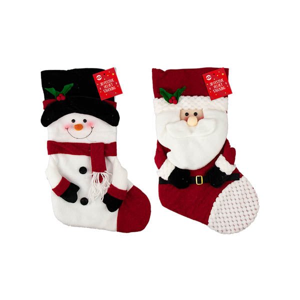 Festive Stocking 3D 47x28cm - EuroGiant