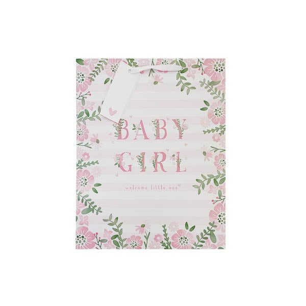 Gift Maker Baby Girl Gift Bag Large - EuroGiant