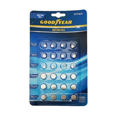 Good Year Button Cell Battery 24 Pack - EuroGiant