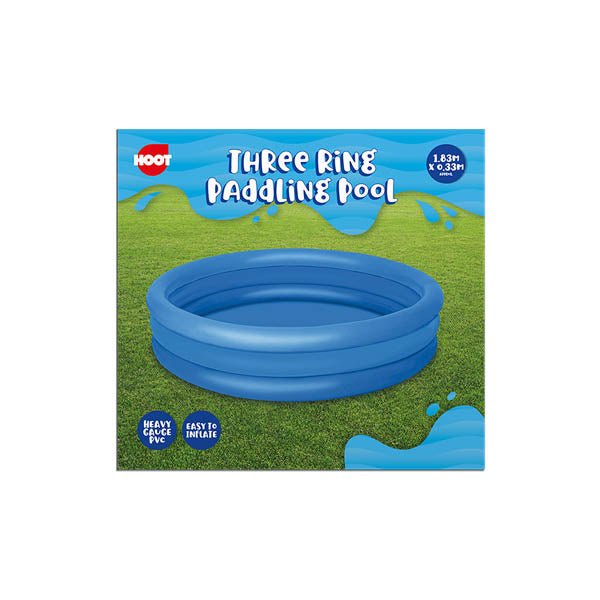 Hoot Three Ring Paddling Pool 1.83x0.33M - EuroGiant