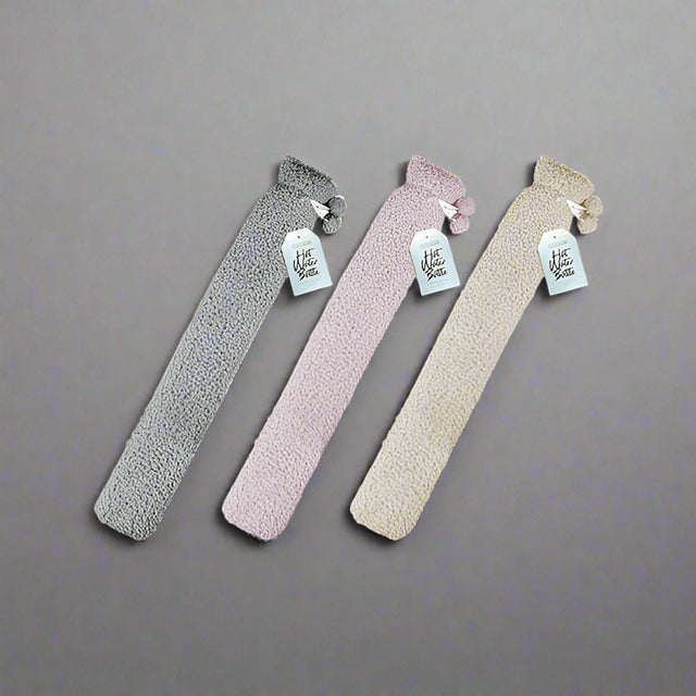 Hot Water Bottle Long With Sherpa Cover - EuroGiant