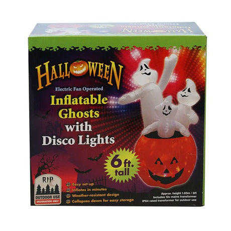 Inflatable Ghosts With Disco Lights - EuroGiant