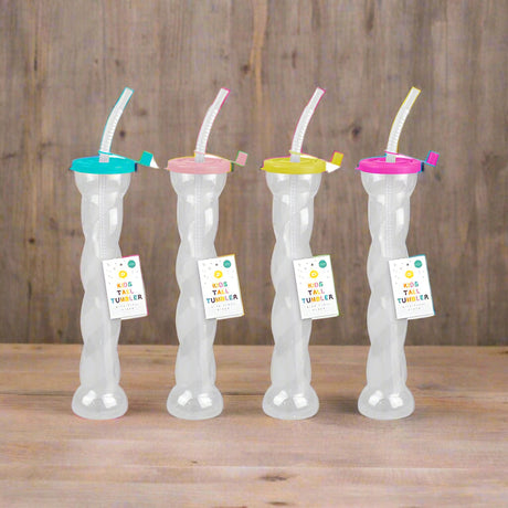 Kids Tall Tumbler With Flexi Straw 400ml - EuroGiant