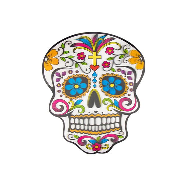 Lenticular Sugar Skull Decoration 38cm - EuroGiant