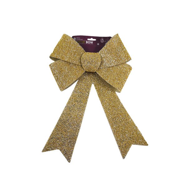 Light Up Tinsel Bow B/o - EuroGiant