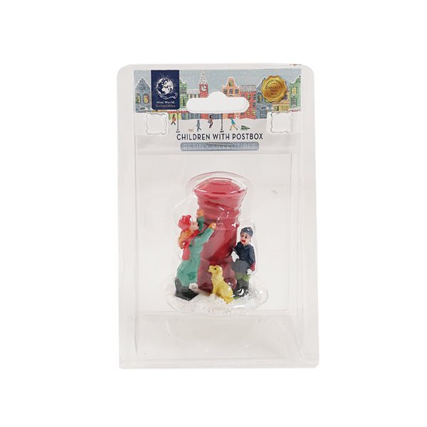 Mini World Resin Children With Post Box - EuroGiant